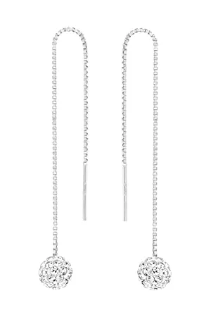 Amor Kvinna Ohrhänger für Damen, 925 Sterling Silber, Zirkonia (synth.)