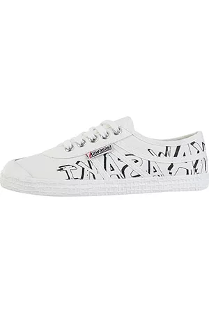 Kawasaki Vita sneakers - Graffiti Canvas Shoe K202416-ES 1002 White, Unisex Vuxen 36 EU, 1002 cm, 36 EU