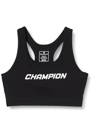 Champion Sports Bra Motion Control Front Zip Wirefree Script Logo High  Impact