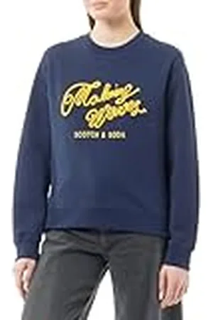 Scotch&Soda Dam bomull in konvertering vanlig konstverk sweatshirt, , XS