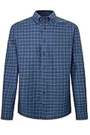 Hackett Herr Double Face Rutig skjorta, , XXL, , XXL
