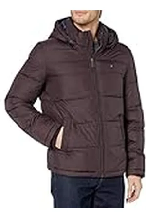 Tommy Hilfiger Hooded Puffer Jacket herr Down Alternative Outerwear Coat Hooded Puffer Jacket, , XL