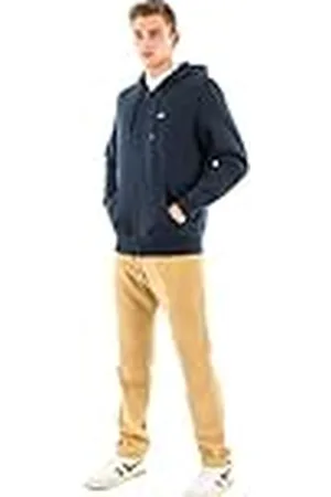 Tommy Hilfiger Herr TJM REG S FLAG ZIP THRU DM0DM20743C1G004 dragkedja genom huvtröja, blå (Dark Night Navy), L, , L