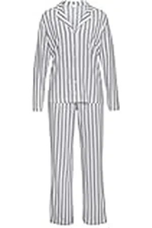 QS by s.Oliver Dam lång pyjamas i randigt mönster, , 32-34