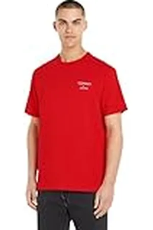 Tommy Hilfiger Herr TJM Reg Corp Tee Ext S/S stickade toppar, , XS