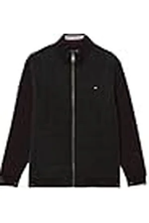 Tommy Hilfiger Herr BT-MIX MEDIA ZIP THRU STAND CLR MW0MW37940, tröja med dragkedja, svart, 3XLT, , 3XL stor