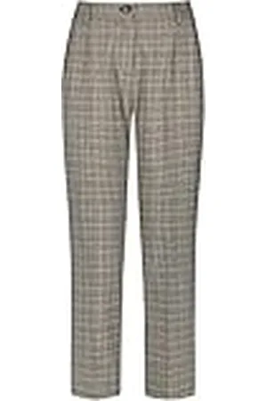Gerry Weber Damer 820025-31302 byxor, brun rutig, 42
