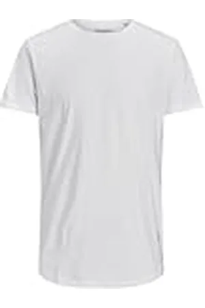 JACK & JONES Herr basic t-shirt plus size | rund hals kortärmad skjorta | överdimensionerade kortärmad kortärmad JJENOA, , 4XL