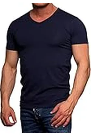 JACK & JONES T-shirt för män, basic v-ringad t-shirt, , XXL