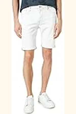 Koton Denim shorts för män, hopvikt ben, knappficka, detaljerad bomull, , 36 SE