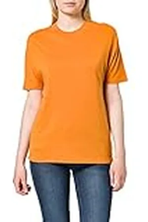 Scotch&Soda T-shirt för kvinnor med rund hals med att odla på ärm, , M