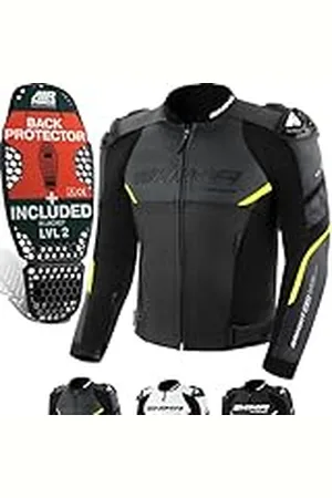 Shima BANDIT motorcykeljacka byxor män med skydd AIRFORCE ryggskydd läder motorcykelkombination sommar läderkombination, , 48