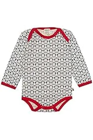 loud + proud Unisex baby body långärmad med tryck apa, GOTS certifierad t-shirt, , 62/68 cm