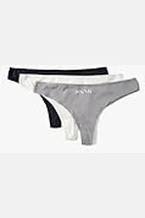 Koton Kvinnors bomullslogan tryckt 3-pack brasilianska trosor, , XL