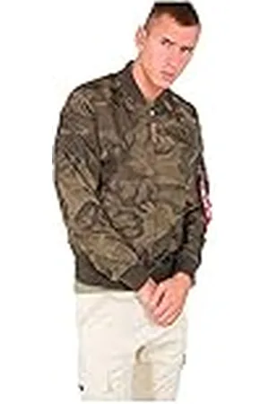 Alpha Industries MA-1 TT Camo Bomberjacka för män Olive
