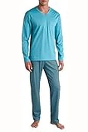Calida Relax Streamline lång herrpyjamas, tillverkad av 100% bomull, , 56