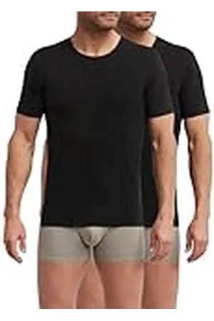Dim T-shirt för män med termoregulator i bomull rund hals sport x2, , M