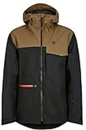 Ziener Herrar TIATU skidjacka/Freeride | Sympatex, PFC-fri, ull, black.Walnut, 56
