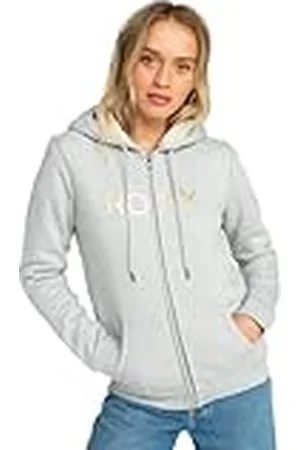 Roxy Huvtröja för dam med dragkedja fodrad i Sherpa, , XL