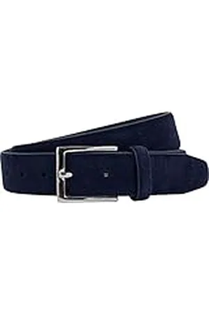Hackett Suede Feather Edge herrbälte, Marinblå, 30