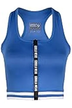 Gorilla Wear Mesa Zip Front Crop Top – svart – bodybuilding sport vardag fritid med logotyp tryck lätt och bekväm för optimal rörelse av polyester och spandex