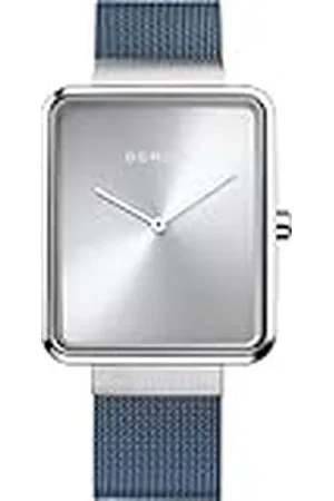 Bering Unisex Analogt Quarz Classic Collection armbandsur med Rostfritt stål Armband och Safirglas