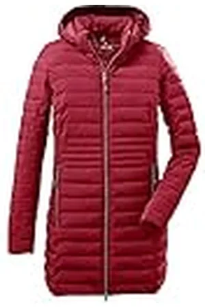 G.I.G.A. DX by killtec Dam casual funktionell parkas i dunlook med avtagbar huva Bacarya, djupröd, 44, 34275-000