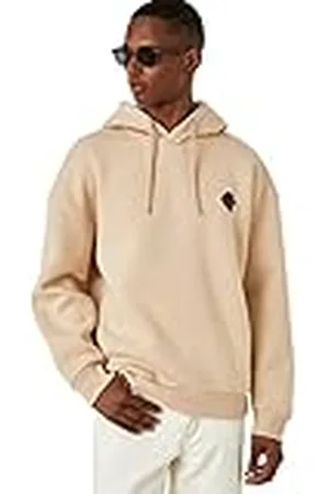 Koton Gesticktes Kapuzen-sweatshirt träningströja, , M herr, , M