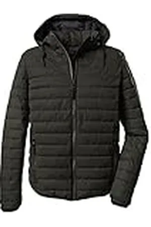 G.I.G.A. DX by killtec Vadderad jacka för män i dunlook med dragkedja GW 42 MN QLTD JCKT, grönantracit, S, 38534-000
