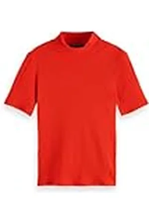 Scotch&Soda Damer mock neck rib t-shirt, , L