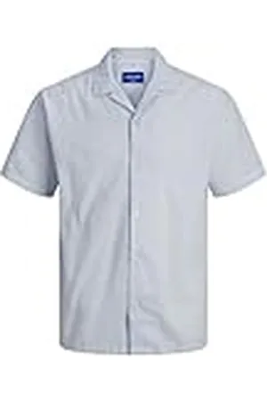 JACK & JONES Joreaster Palma Seersucker skjorta Ss Ln kortärmad skjorta, , M