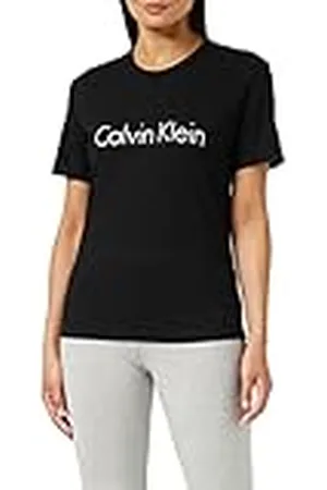 Calvin Klein S/S rund hals dam T-tröja, Nero ( 001), S
