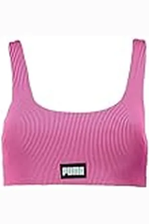 PUMA Badbyxor kvinnor ribbad skopa hals topp 1P, , L