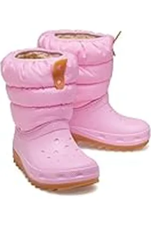 Crocs Classic Neo Puff Boot K mode, rosa tweed/tuggummi, 11 UK barn, , 11 UK Child