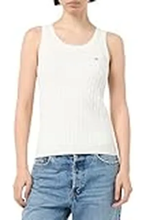 GANT Sträck bomull kabel tank topp, , S