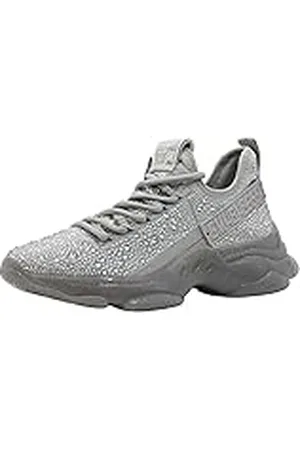 Steve Madden Maxima-R Fashion Sneaker, Grey, 6 M