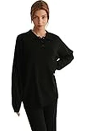 NA-KD Oversized Polo Neck tröja dam, , XS