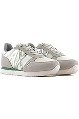 Armani Exchange Dam Rio Side logotyp sneakers, Grey + D.Frost Green, 38 EU, , 38 EU