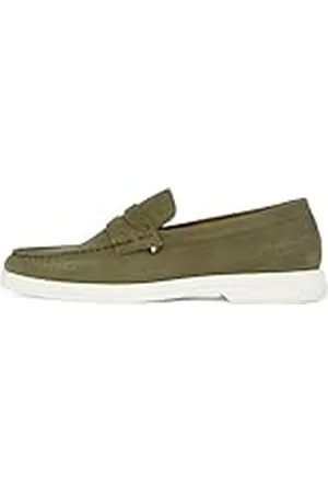 Tommy Hilfiger Herr NUBUCK P LOAFER, KHAKI (armégrön), 9 UK, , 43 EU