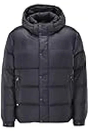 Tommy Hilfiger Herr MIX DOWN HOODED PUFFER JACKA MW0MW36569, pufferjacka, blå, M, , M