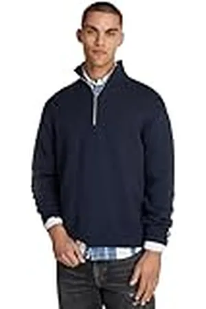 Tommy Hilfiger Herr TJM REG halvt blixtlås tröja DM0DM20596 halv dragkedja tröja, , XL, , XL