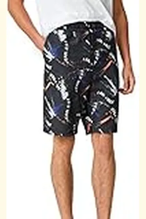 Koton Herr slogan tryckta shorts dragsko ficka detaljerad smal passform, , M