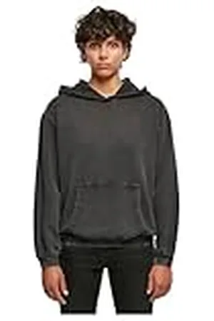 Build Your Brand Ladies Acid Washed Oversize huvtröja dam, , XXL