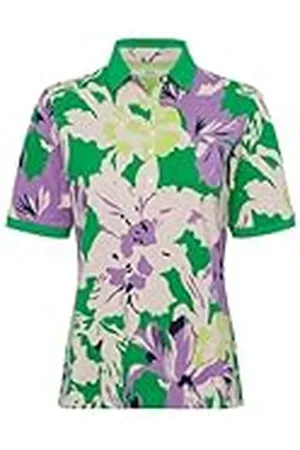 Brax Style Cleo Polo Piqué Flower Print, , 48