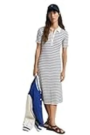 GANT RIB KNIT Striped RUGGER SS KLÄNNING, , S