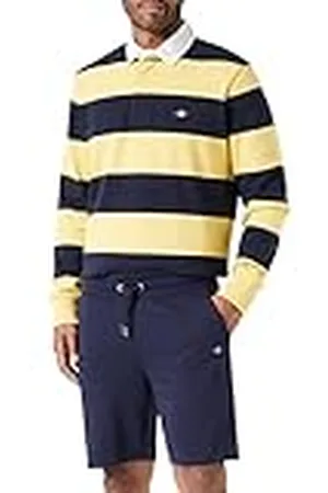 GANT Herr REG Shield sweat avslappnade shorts, Evening Blue, standard, Kvällsblå, XL