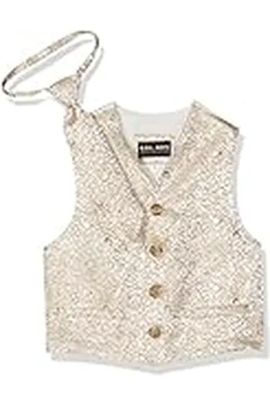 G.O.L. Pojkar klädesset jacquard-väst med slips