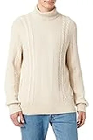 JACK & JONES JACK&JONES Herr JCOTED Knit Mix Pack Tröja, MoonBeam/Detalj: ROLL hals, M
