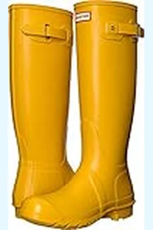 Hunter Kvinnor Wellington stövlar ankel, Yellow Yellow Ryl - 35 EU