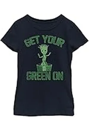 Fifth Sun Marvel Classic Groot Green T-shirt för flickor, , S, , S